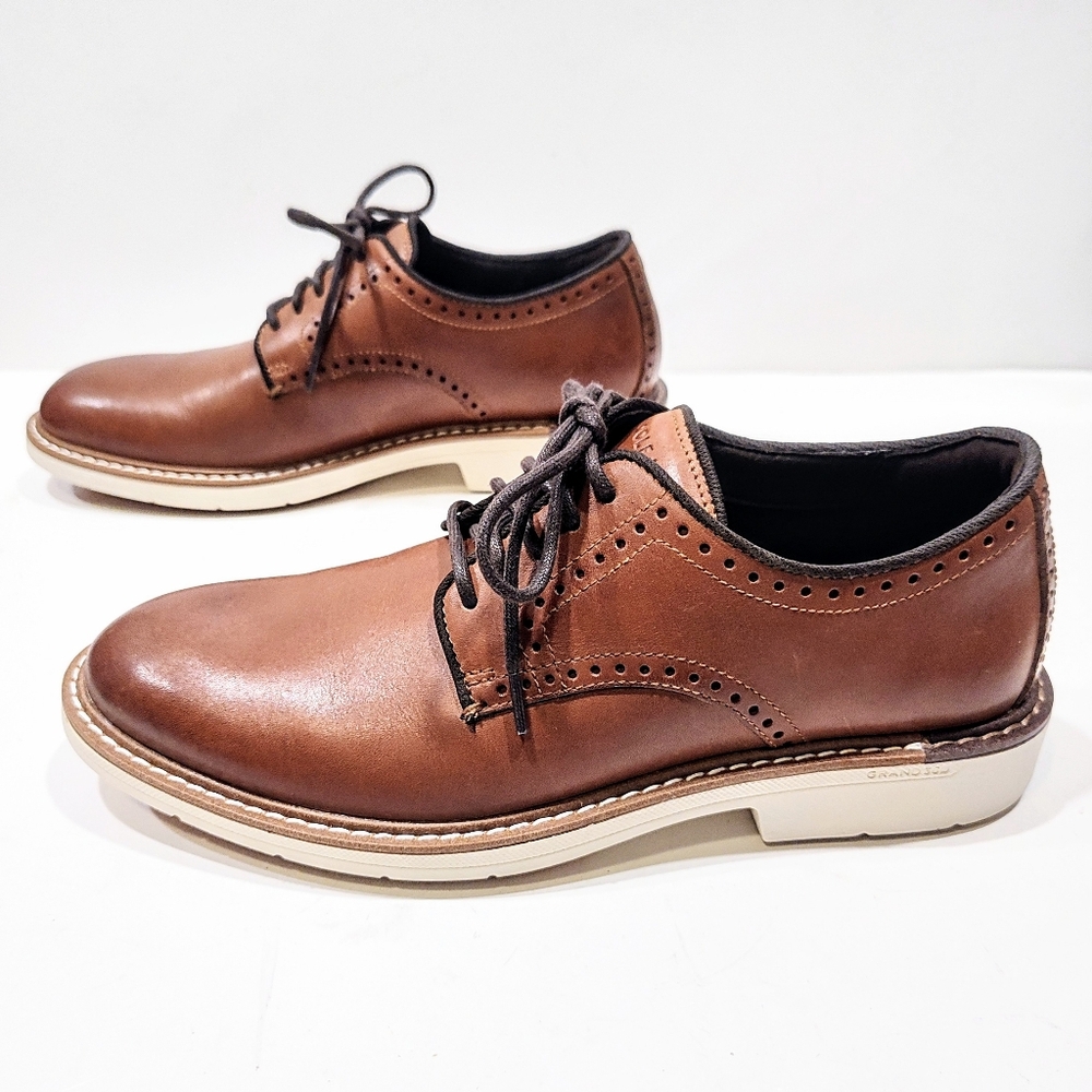 Cole Haan Go To Oxford Dress Shoe Men's 7M Grand 360 C34125 British Tan - Picture 4 of 11